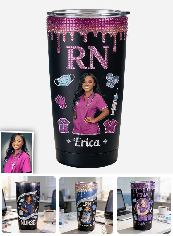 Custom Any Photo Gift For Nurse - Personalized Nurse Tumbler