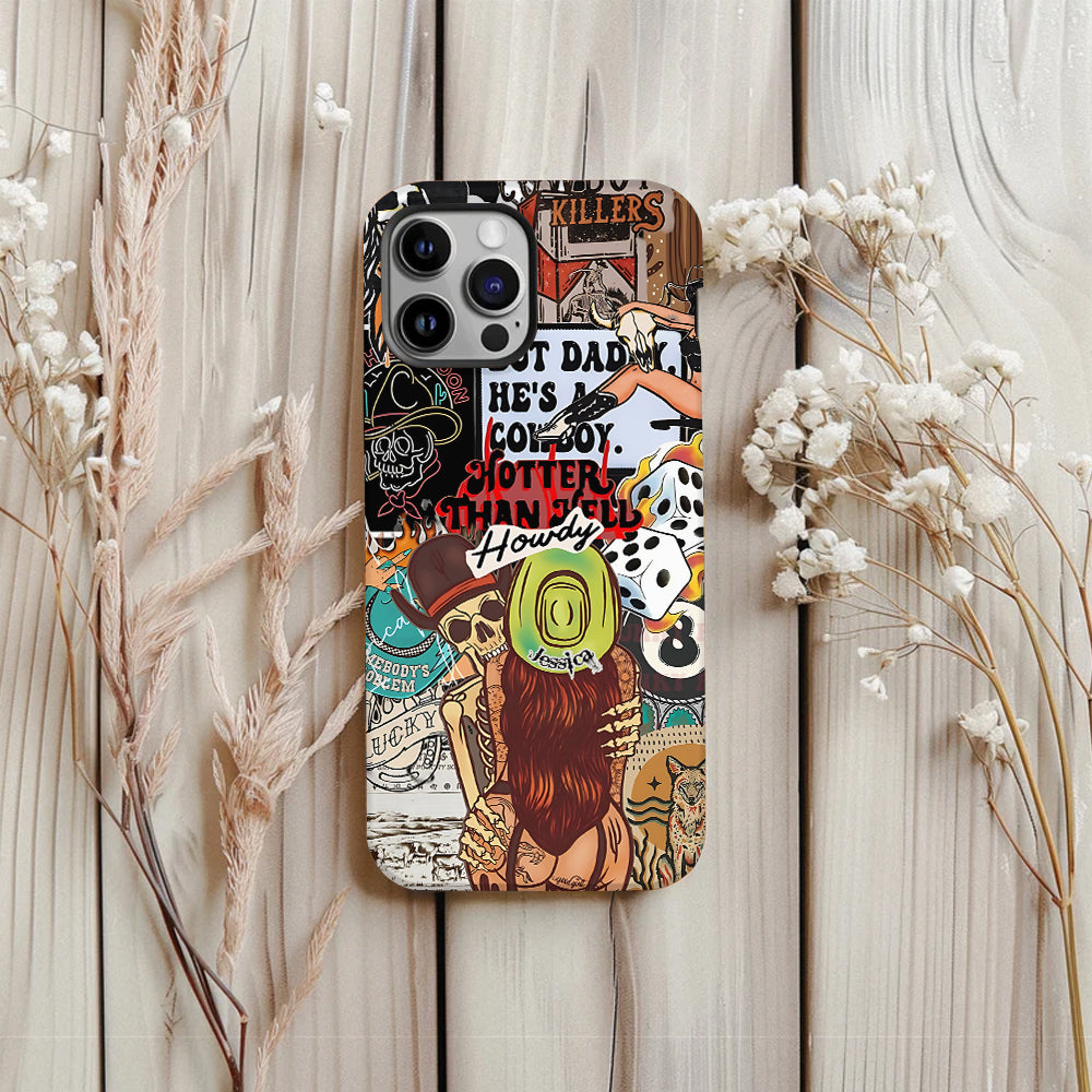 Howdy Cowgirl - Personalized Cowgirl Full Print Phone Case