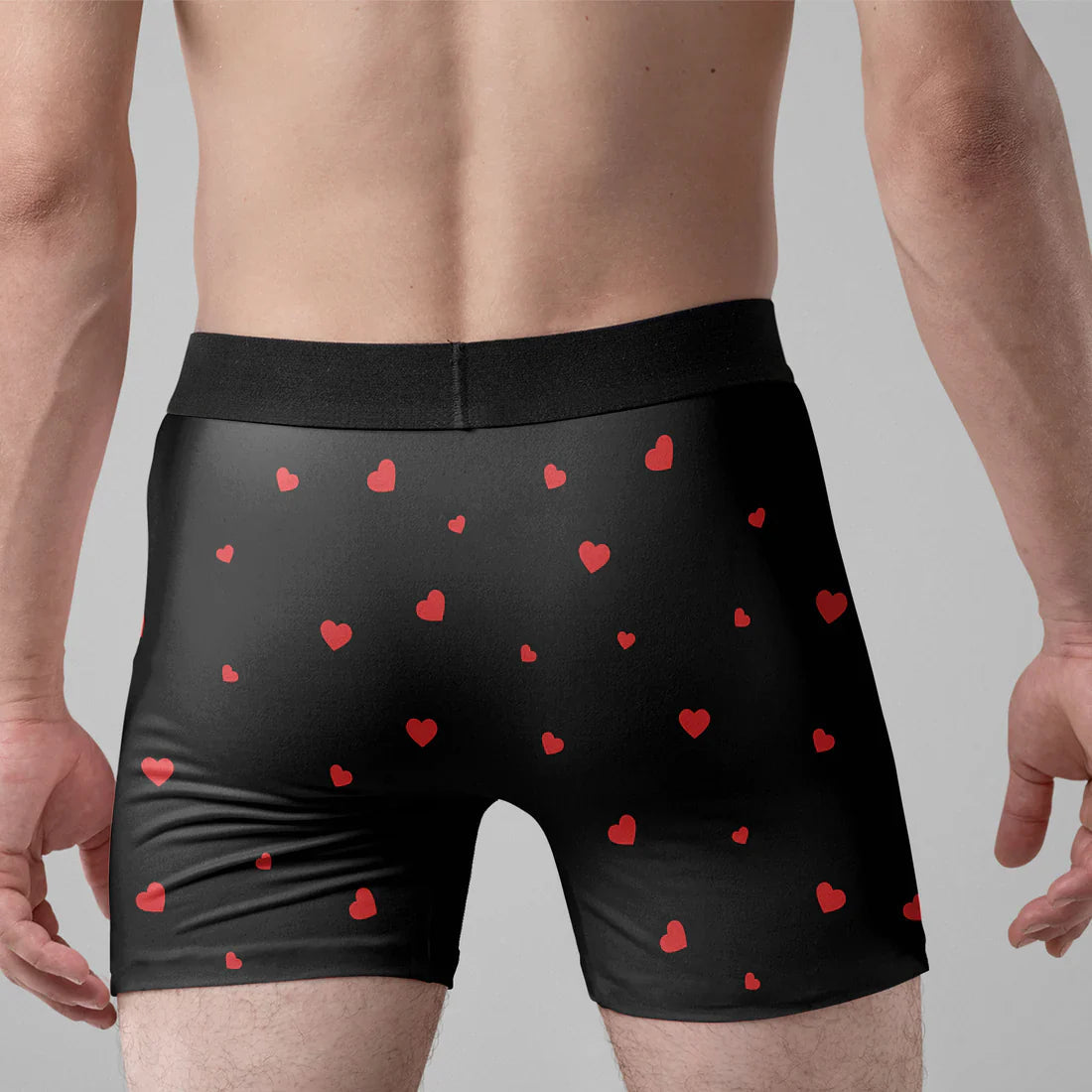 Personalized Men's Boxer Briefs with Cartoon Couple & 'I Licked It So It's Mine' Funny Romantic Gift for Husband