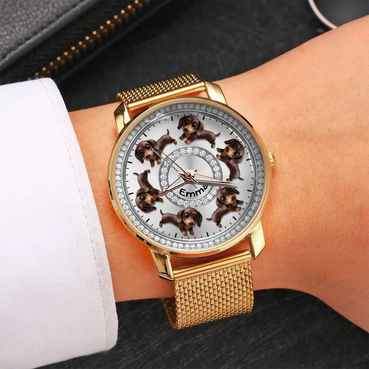 I Love My Dogs - Personalized Dog Women Hand Watch