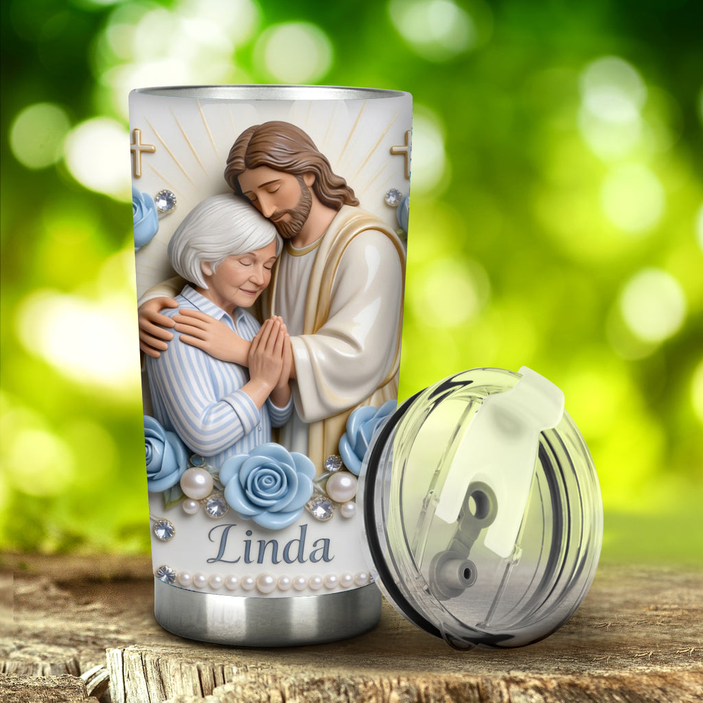 In His Arm - Personalized Christian Tumbler