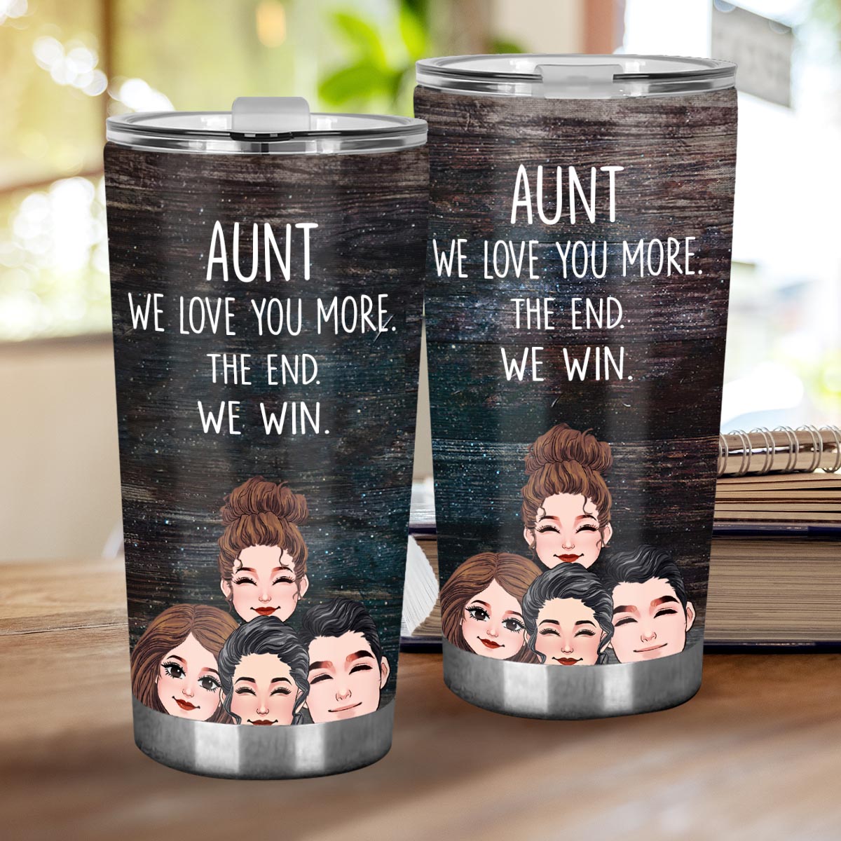 Dad I Love You More - Gift for dad, grandma, grandpa, mom, uncle, aunt - Personalized Tumbler