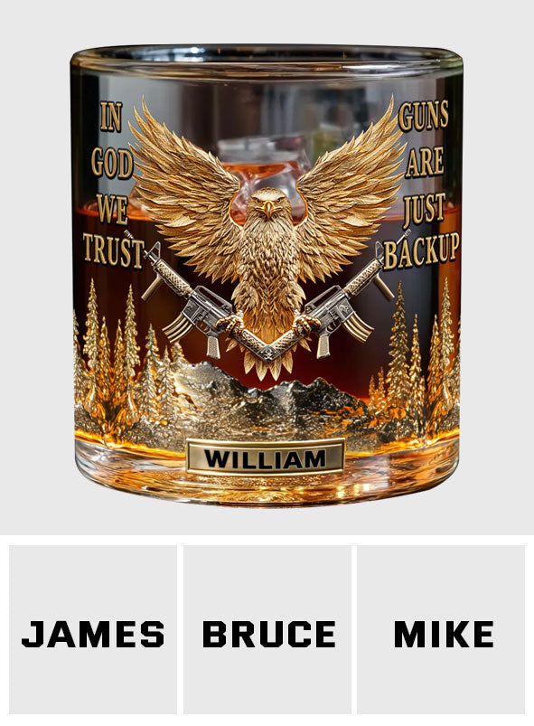 In God We Trust - Personalized Christian Whiskey Glass