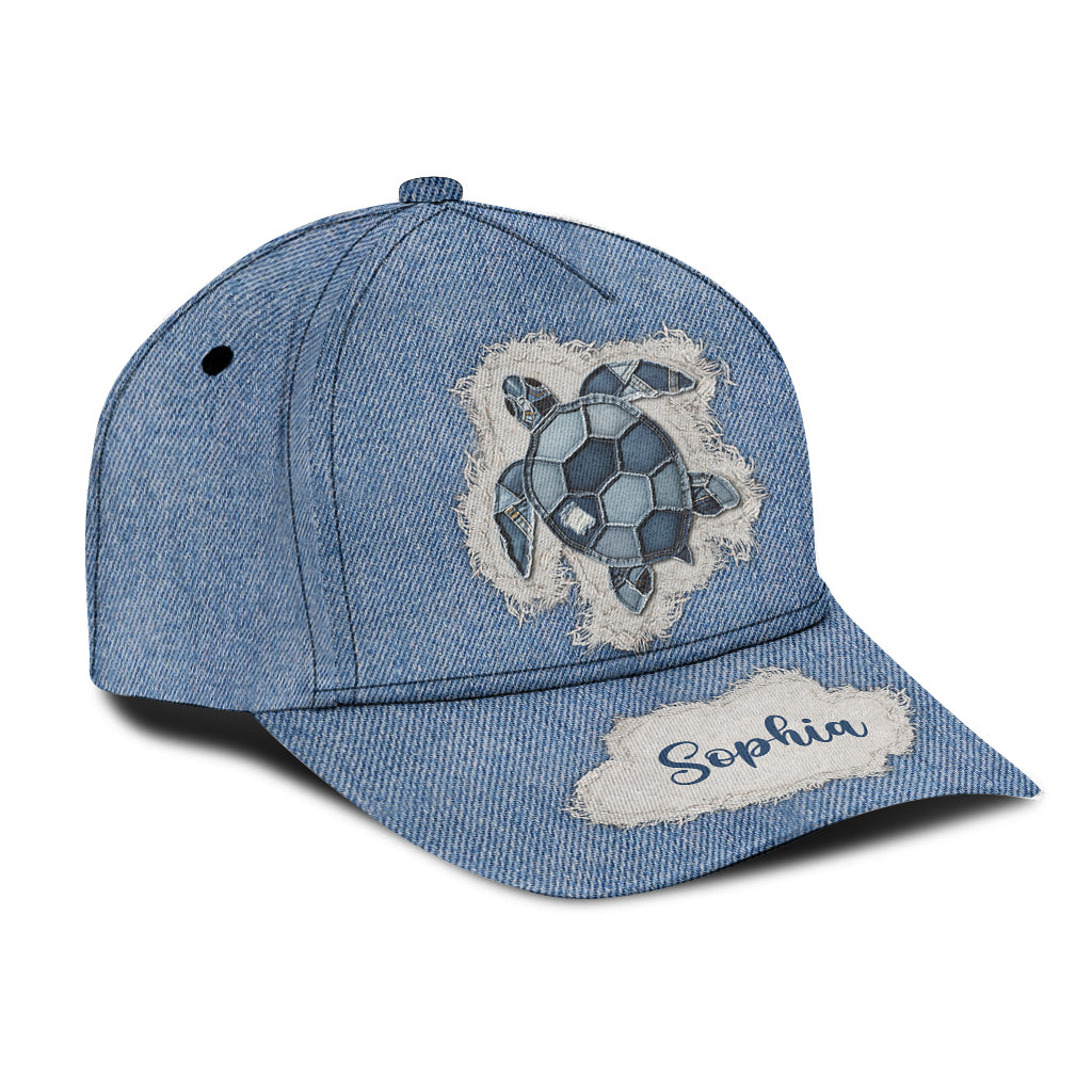 Blue Turtle - Personalized Turtle Classic Cap