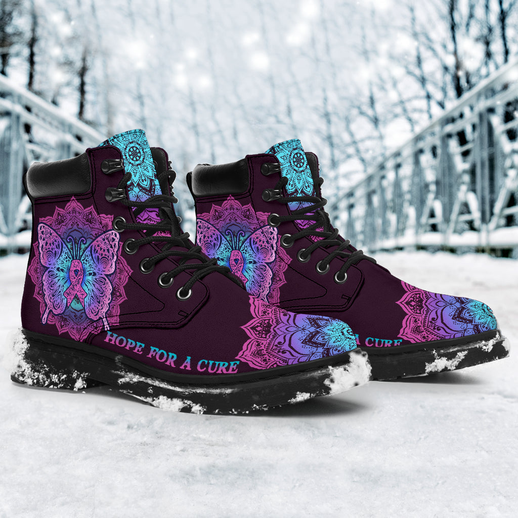 Hope For A Cure Breast Cancer Awareness All Season Boots 0622