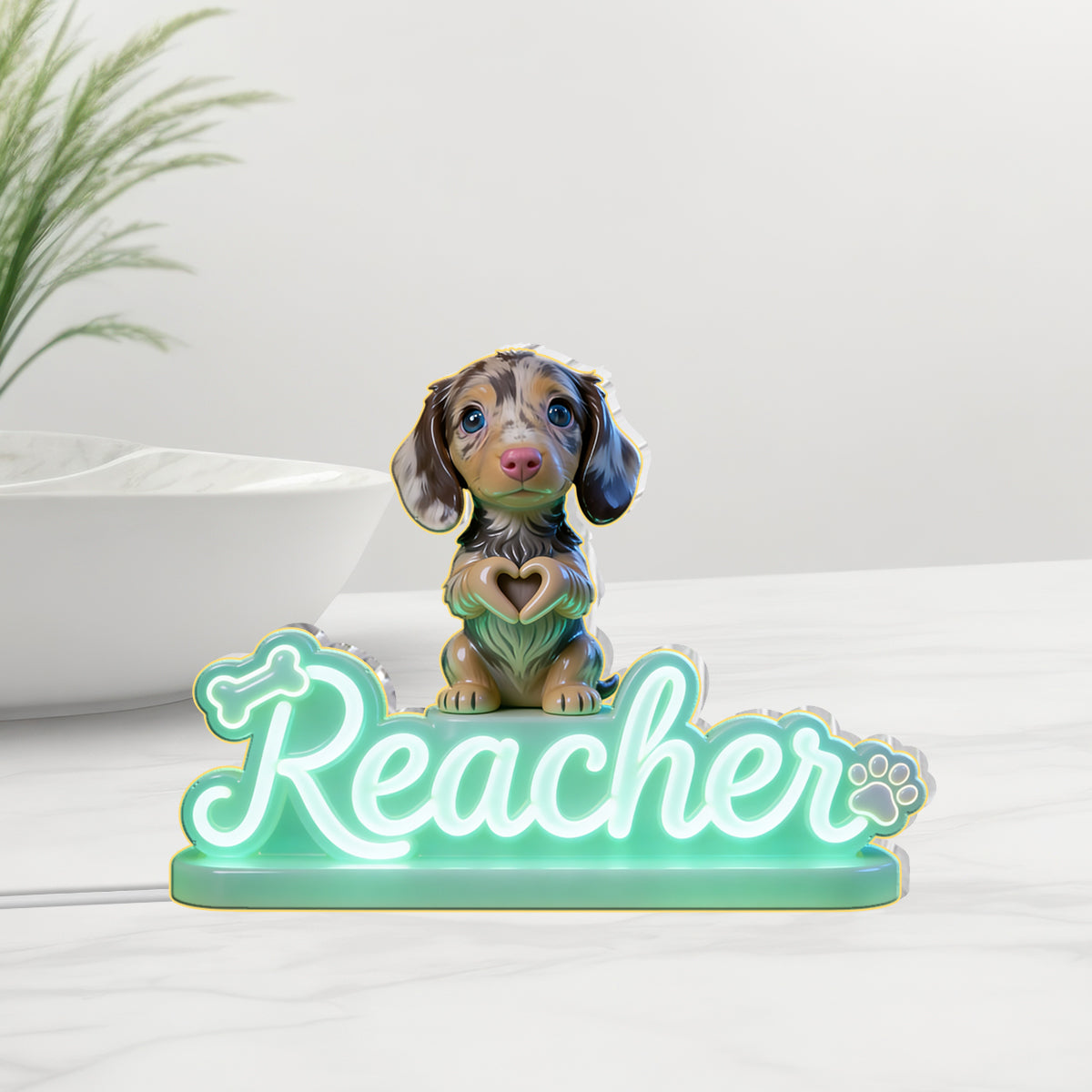 Custom Any Pet Photo - Personalized Dog Acrylic LED Night Light