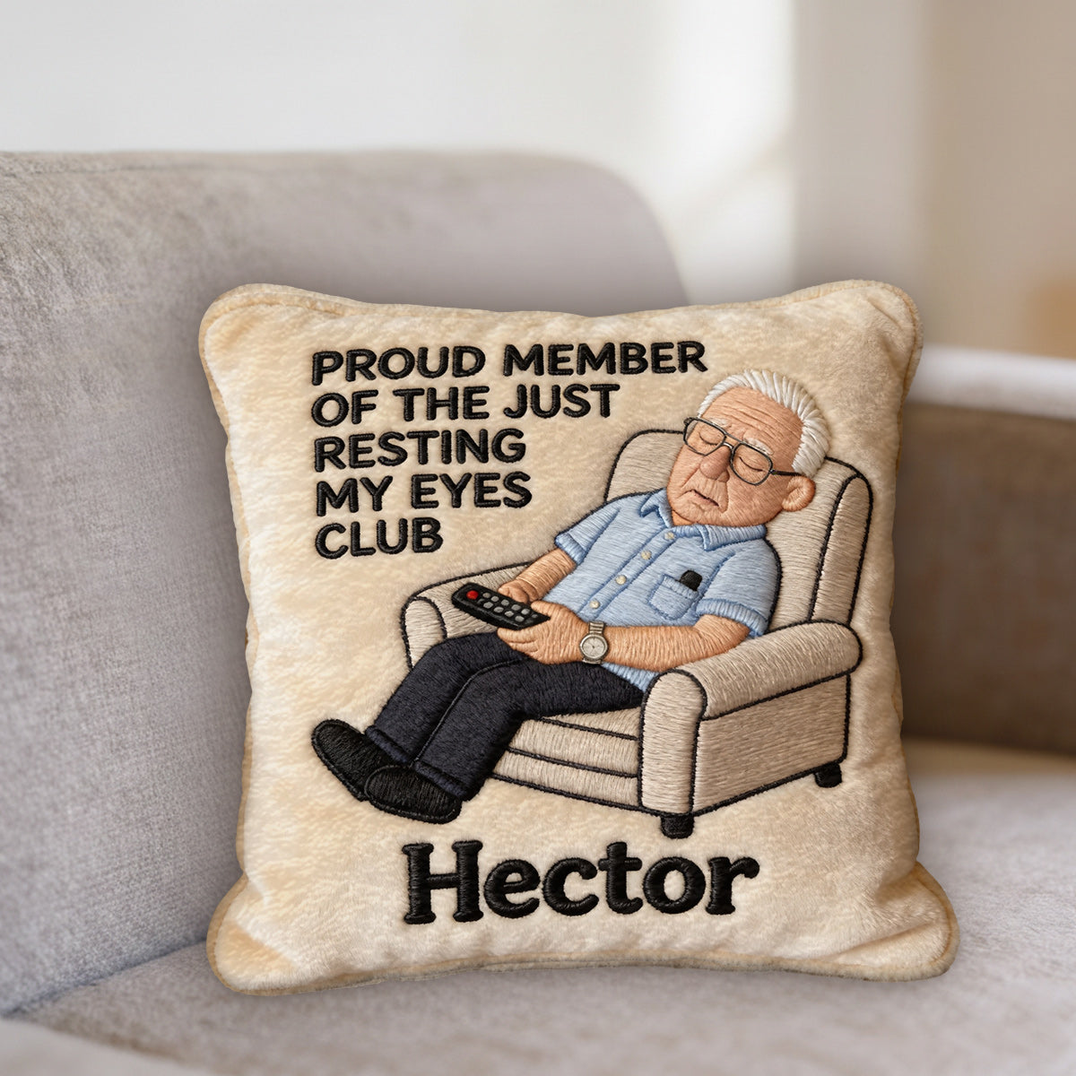 Funny Gift For Dad, Father's Day Gift - Personalized Father Premium Faux Fur Pillow