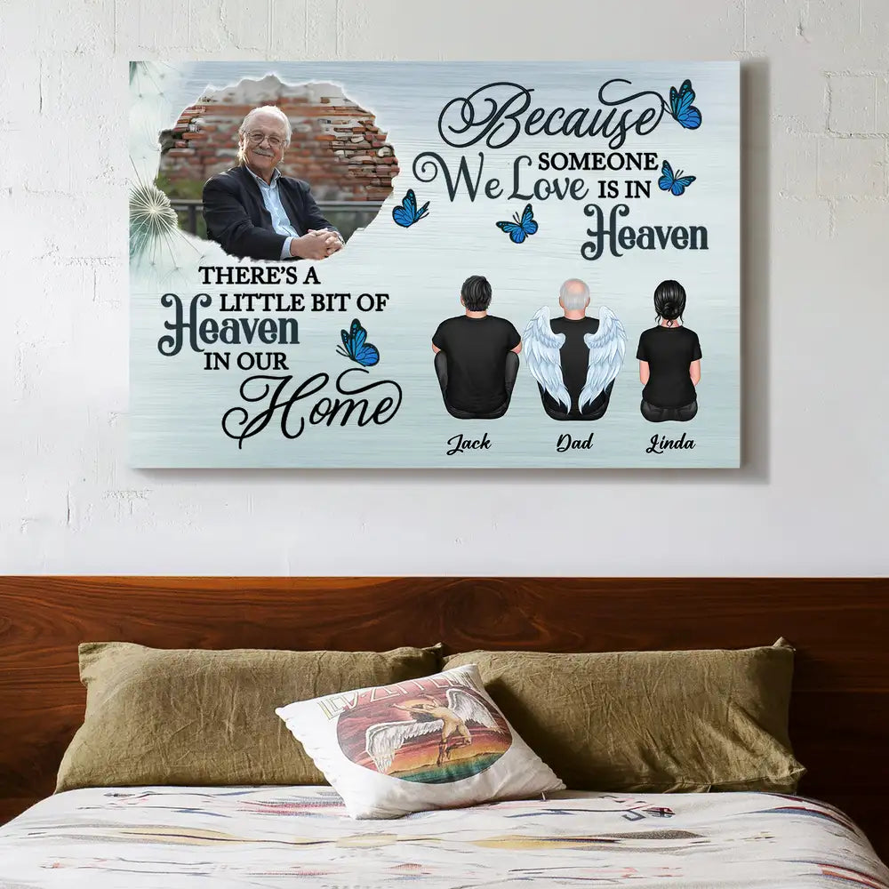Memorial Poster or Canvas Tribute Gift with Personalized Design