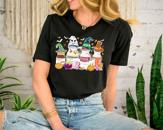 ER Nurse Halloween Shirt, Halloween Emergency Department Nurse Shirt, Ghost Pumpkin Nurse Shirt Halloween T-shirt & Hoodie 0924