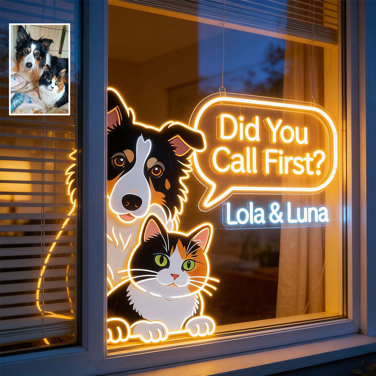 Custom Neon Light For Pet Owners - Personalized Dog Neon LED Light Sign