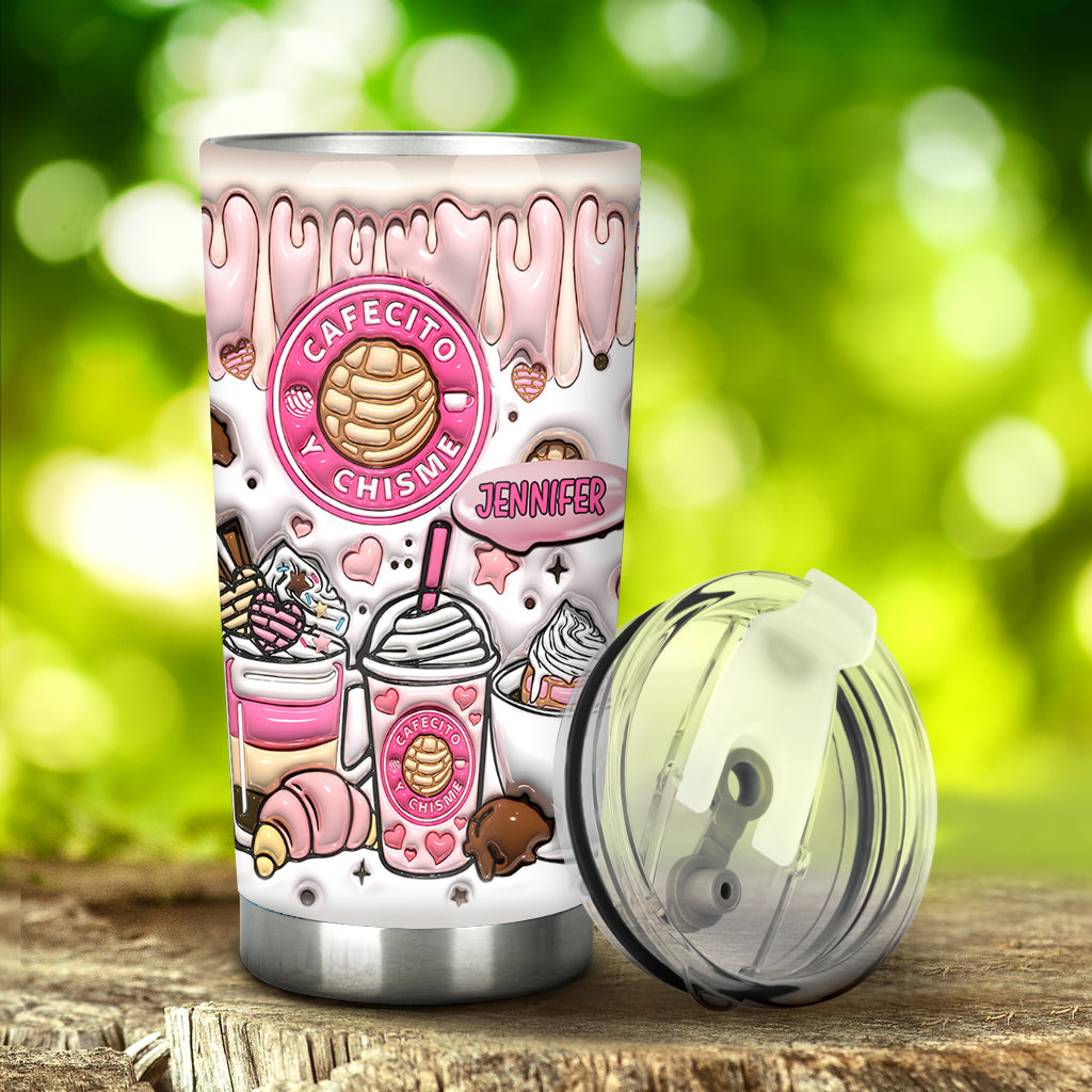 Cafecito Y Chisme - Personalized Coffee Tumbler