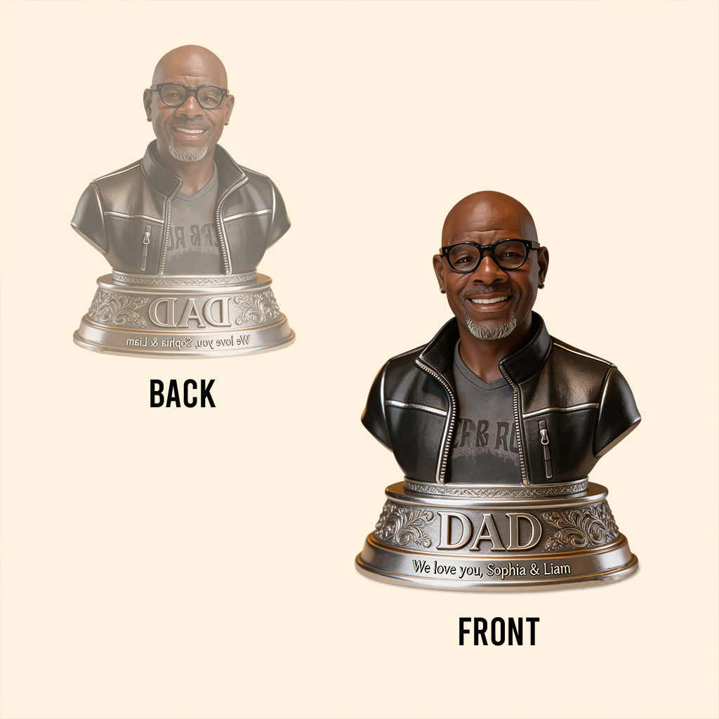 Custom Any Photo, Dad Statue - Personalized Father Custom Shaped Acrylic Plaque
