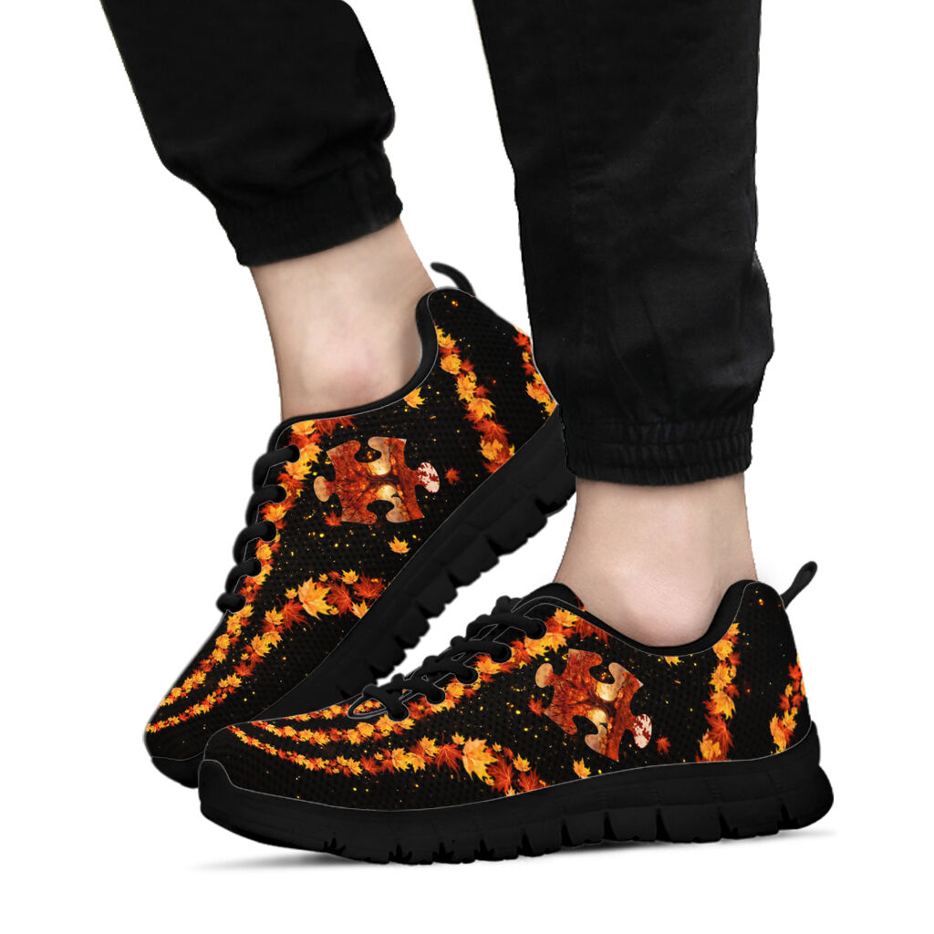 Fall Season Autism Awareness Sneakers 0622