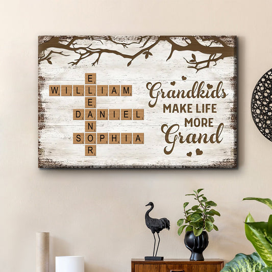 Personalized Family Poster for Grandparents and Grandchildren – Heartwarming Christmas Gift to Celebrate Generations of Love