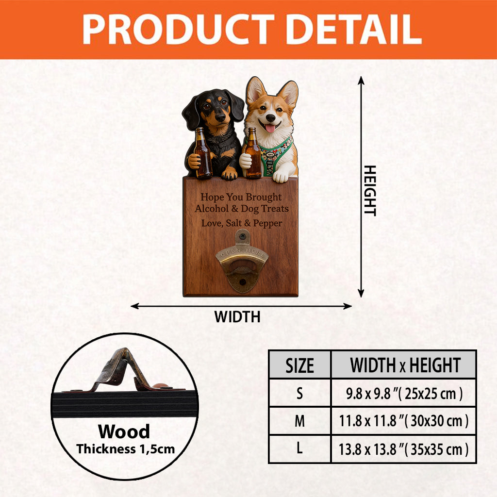 Cheers & Treats - Personalized Beer Wall Bottle Opener