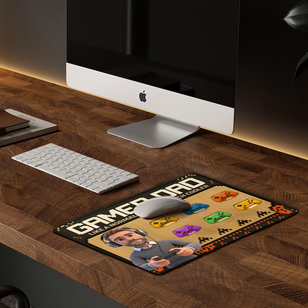 Gamer Dad - Personalized Video Game Mouse Pad