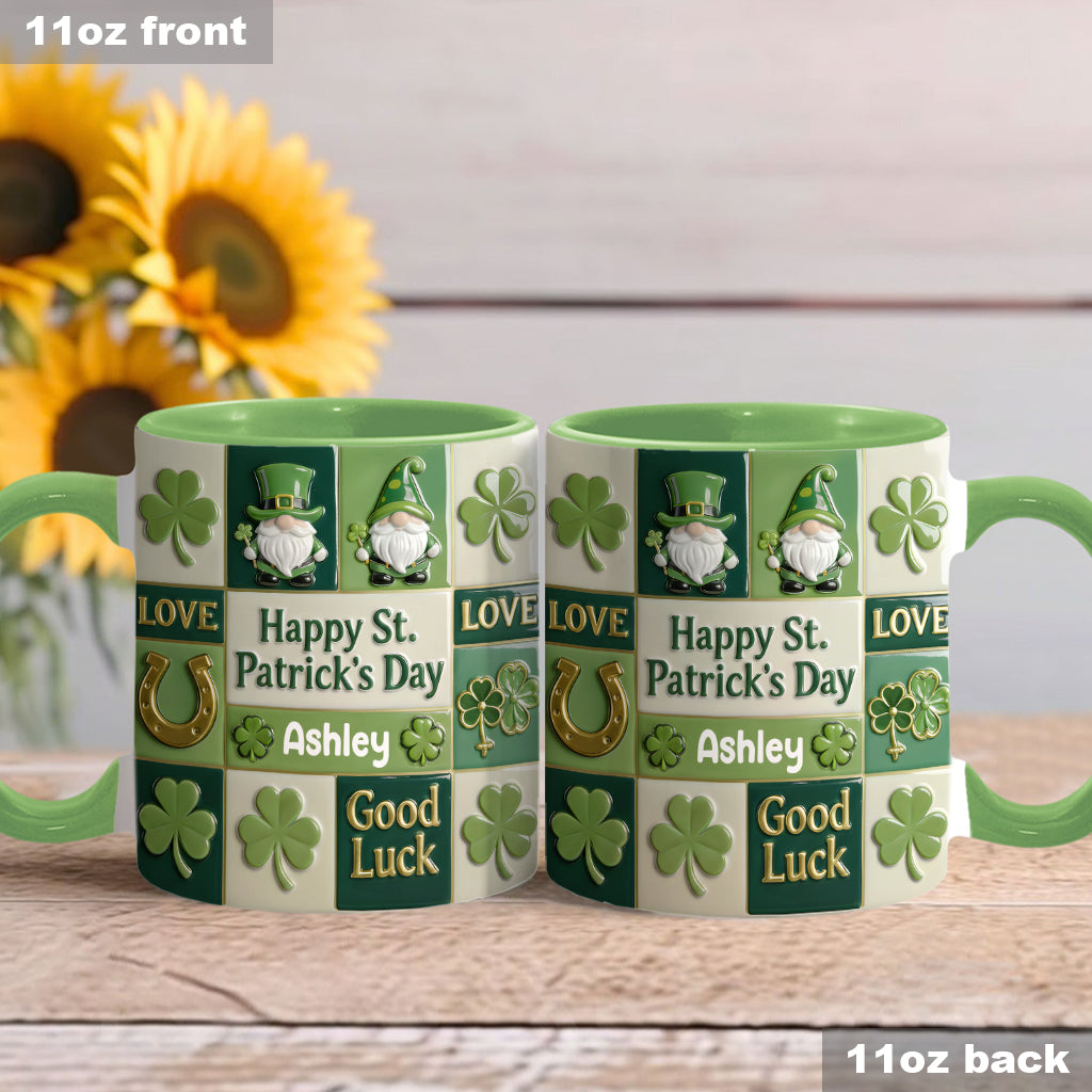 Happy St. Patrick's Day - Personalized Irish Accent Mug & Coaster