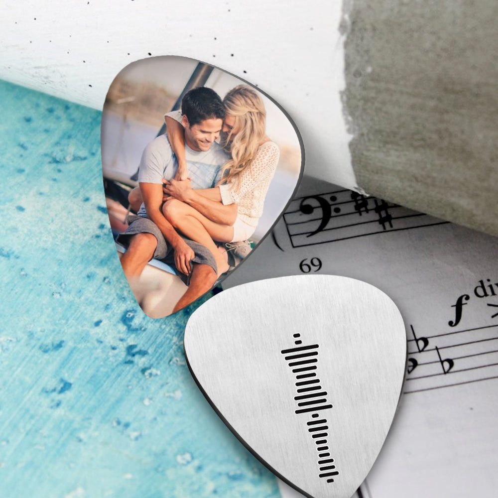 Music Code Photo Custom - Personalized Guitar Pick