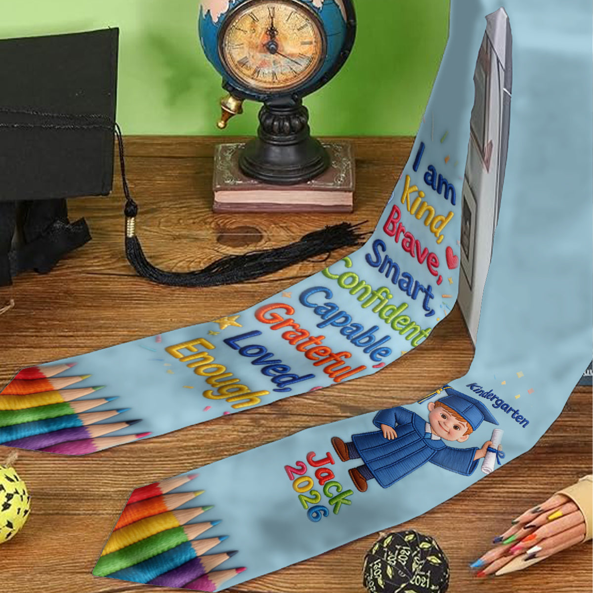 Graduation Day - Personalized Kid Graduation Stole