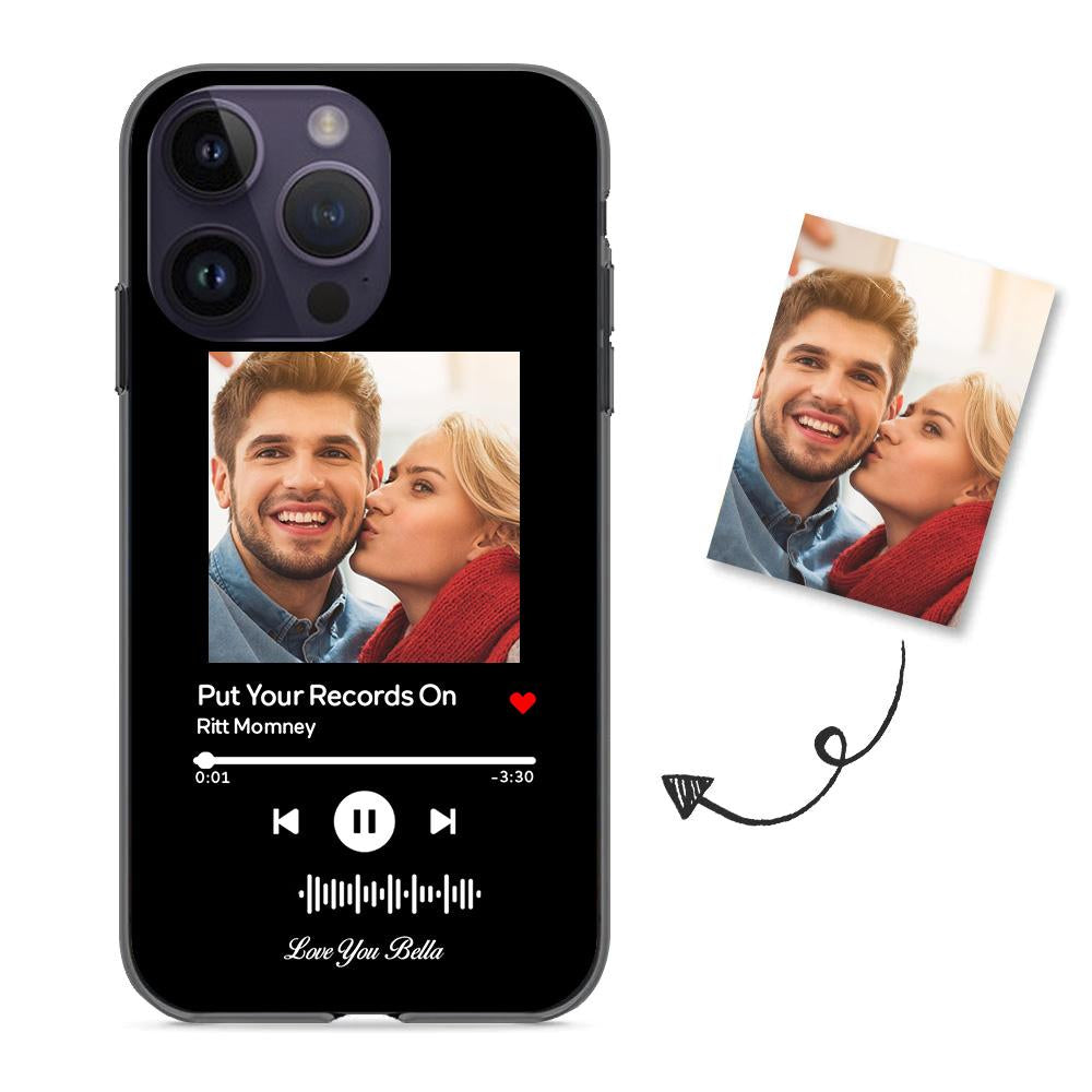 Music Code Song Photo Custom - Personalized Music Code Phone Case