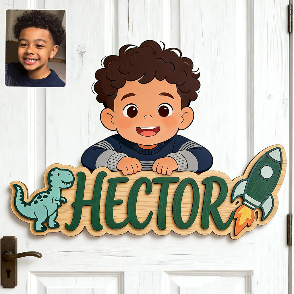 Custom Any Photo - Personalized Kid 2 Layered Wood Sign / Wood Plaque