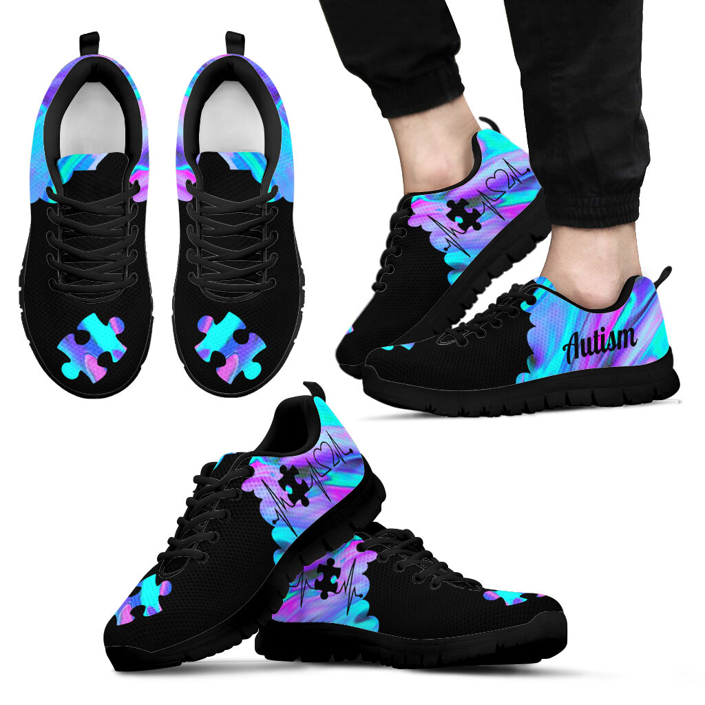 Autism Puzzle Heart Autism Awareness Sneakers 0622