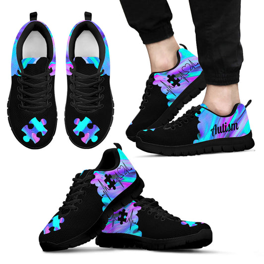 Autism Puzzle Heart Autism Awareness Sneakers 0622