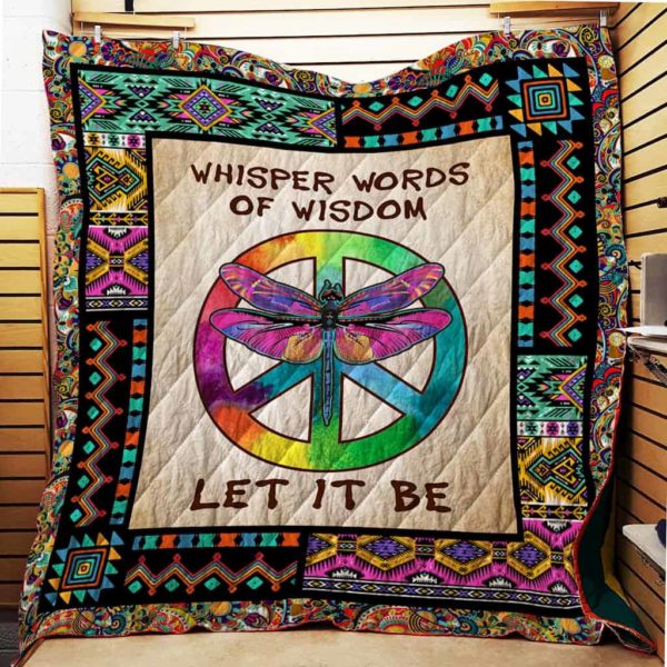 Autism Dragonfly Let It Be Perfect Gifts For Dragonfly Lovers - Autism Awareness Quilt 0921