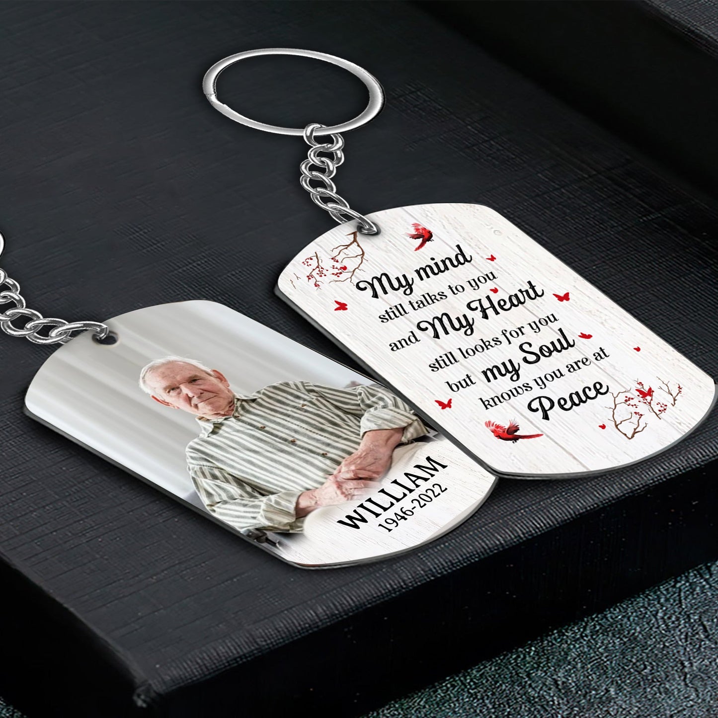 Memorial Keychain - Personalized Acrylic Design, A Gift of Love and Remembrance