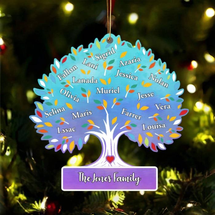 Personalized Family Tree  Plaque, Ornament - Unique Gift for Grandma, Mother's Day, or Christmas