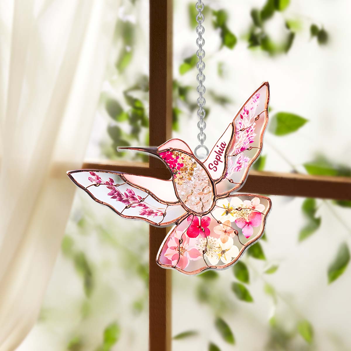 Beautiful Garden - Personalized Gardening Window Hanging Suncatcher Ornament