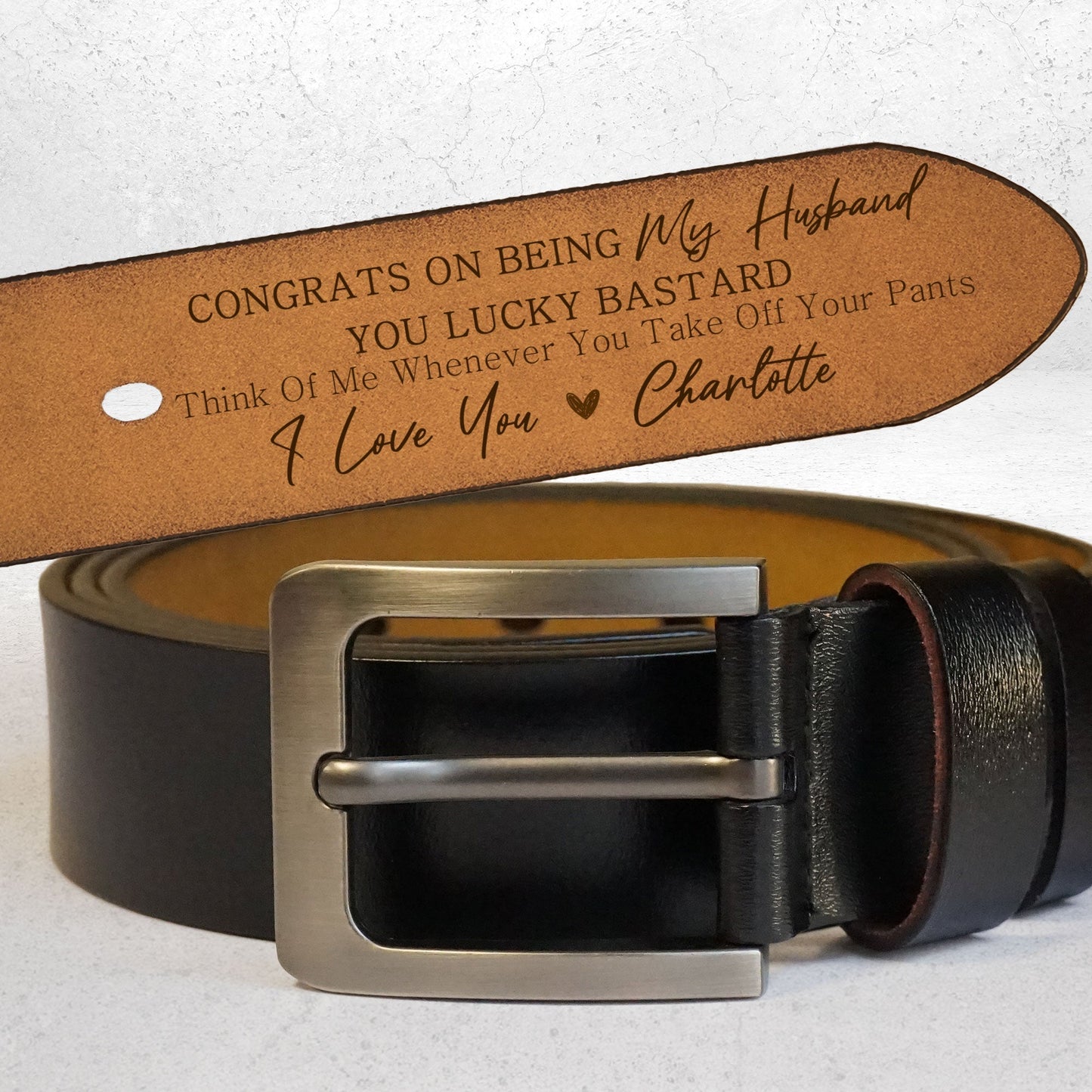''Congrats on Being My Husband''——Romantic Anniversary Gift for Husband with Personalized Message
