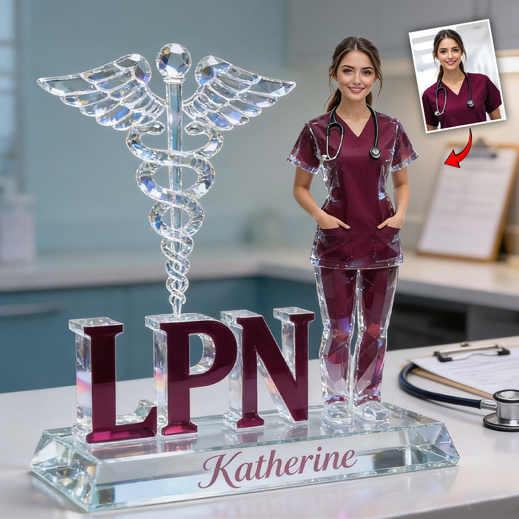 Custom Any Photo Gift For Nurse - Personalized Nurse Custom Shaped Acrylic Plaque