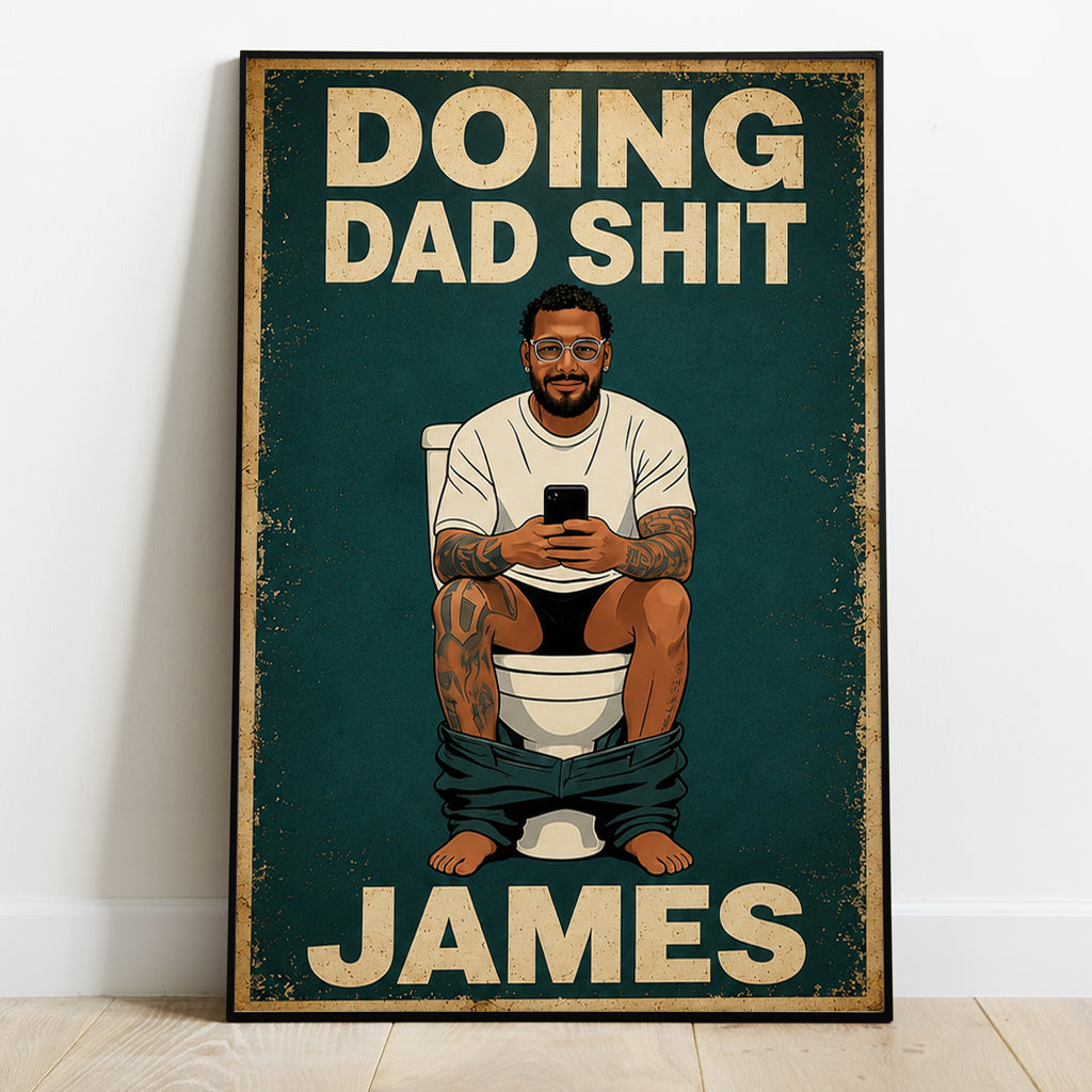 Best Time Of Day - Personalized Father Canvas And Poster