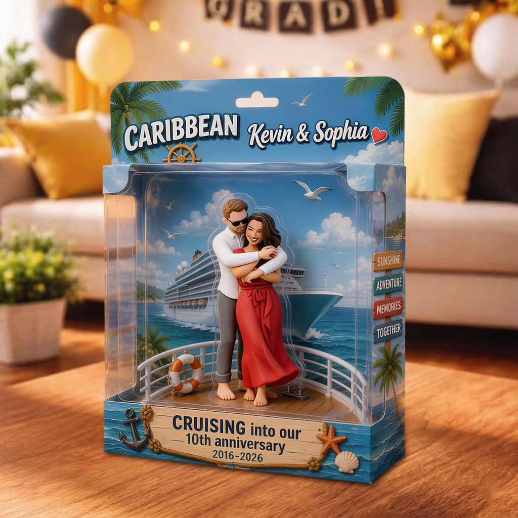 Any Photo Cruise Memories - Personalized Cruising Acrylic Display Box