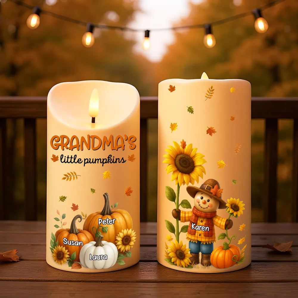 Sunflower Flameless LED Candle – Perfect Gift for Grandma, Bringing Warm Autumn Glow Home