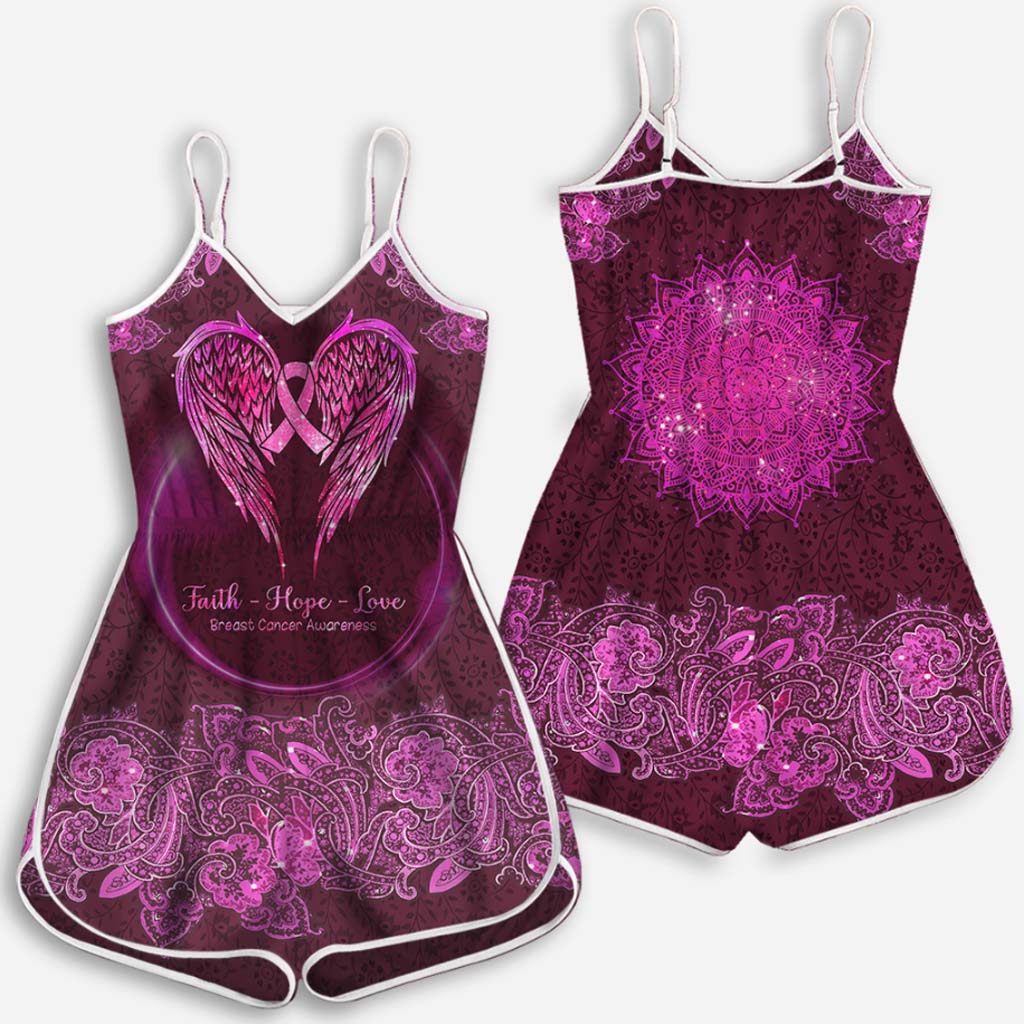 Faith Hope Love - Breast Cancer Awareness Romper