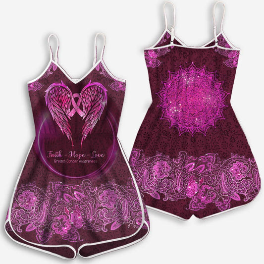 Faith Hope Love - Breast Cancer Awareness Romper