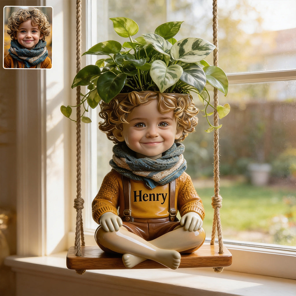 Little Bloom Swing - Personalized Kid Hanging Pot
