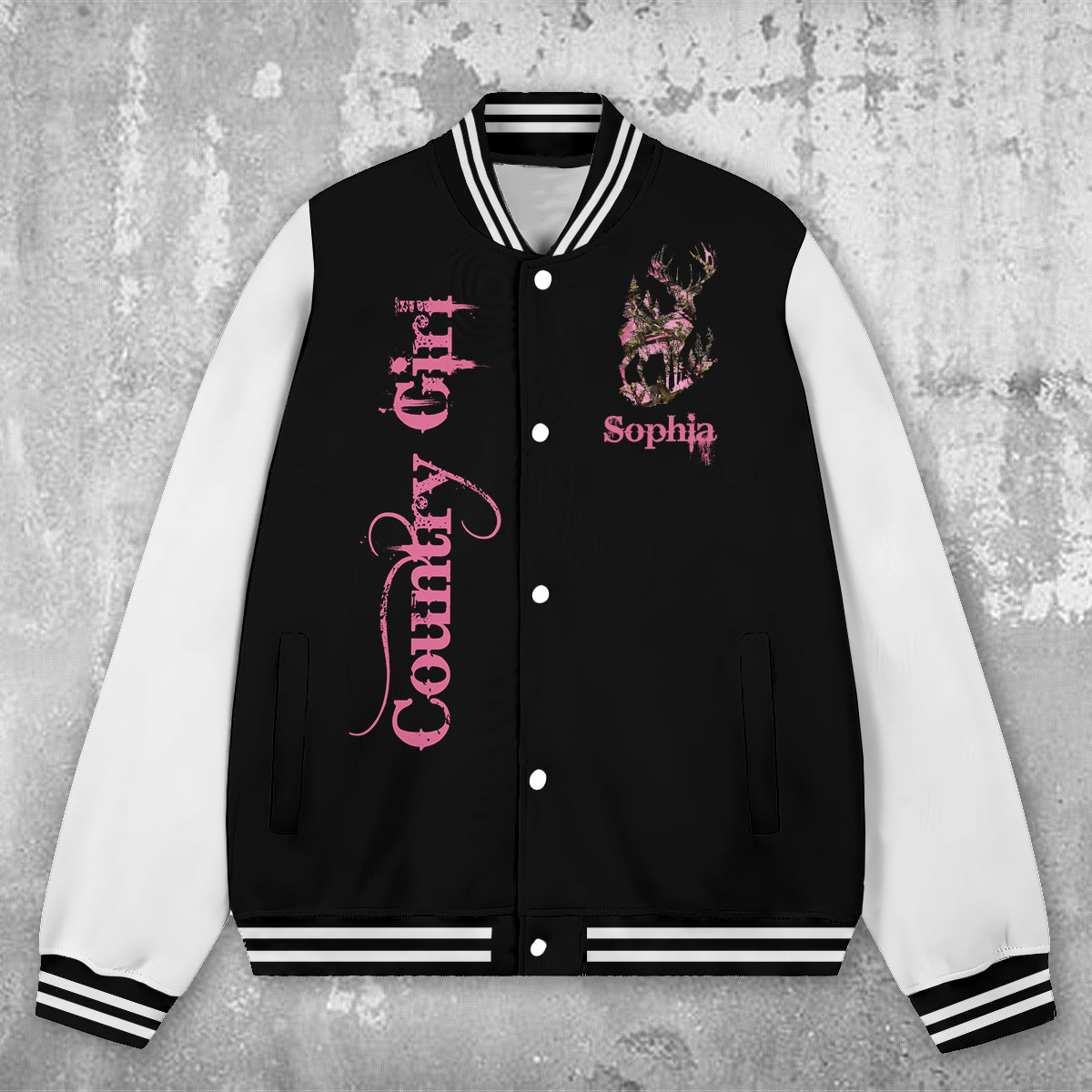 Country Girl - Personalized Hunting Varsity Jacket