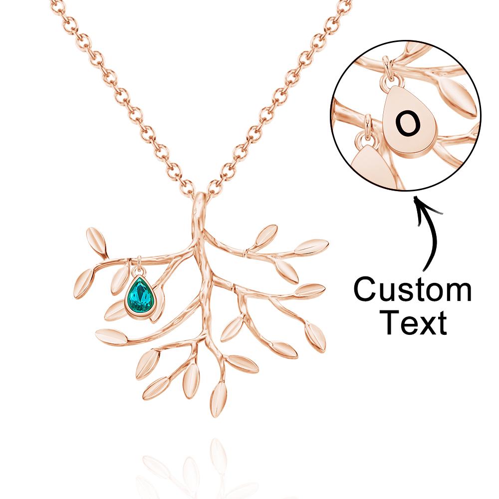 Our Family - Personalized Family Tree Necklace With Birthstone