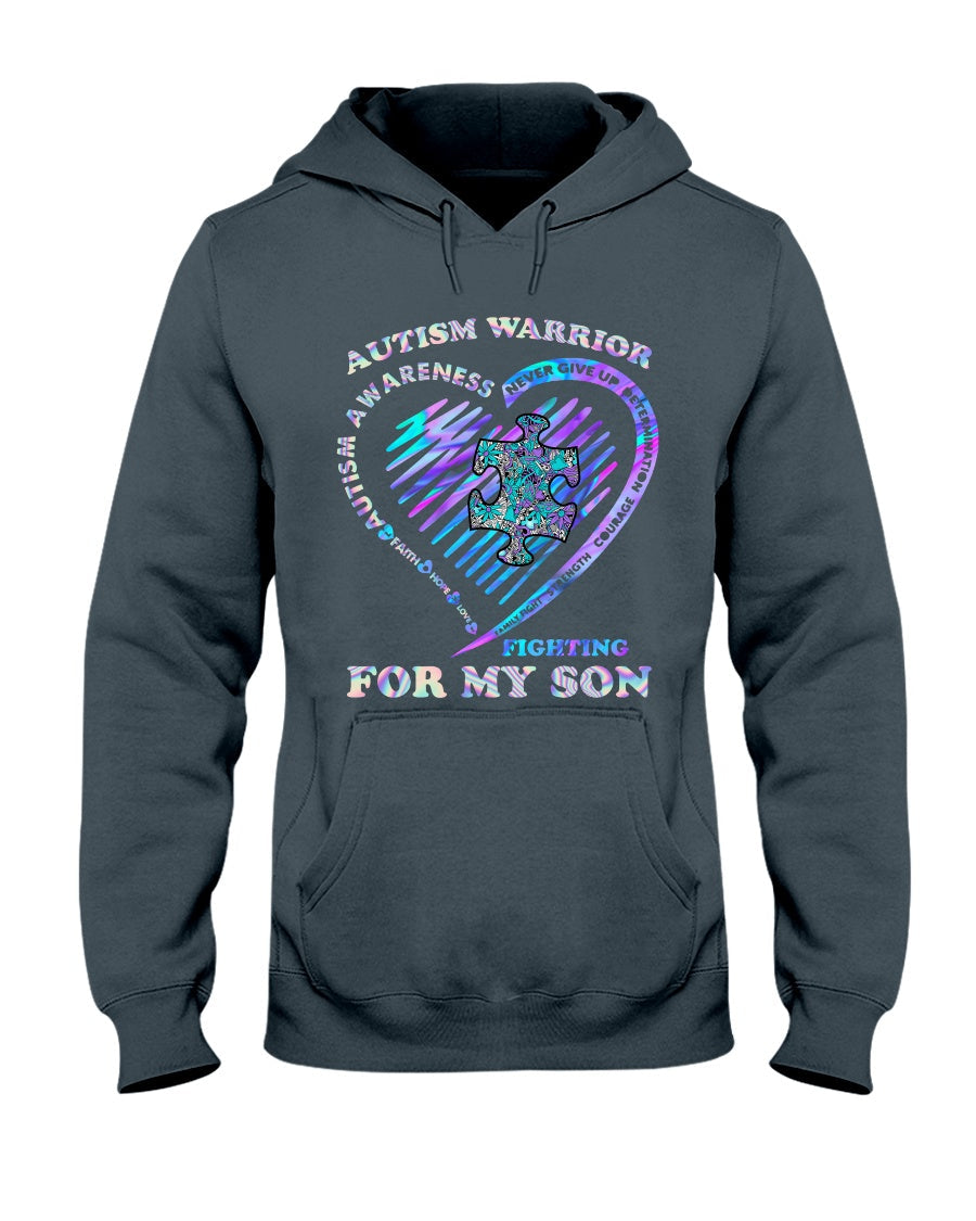 Autism Warrior - Autism Awareness T-shirt and Hoodie 0520