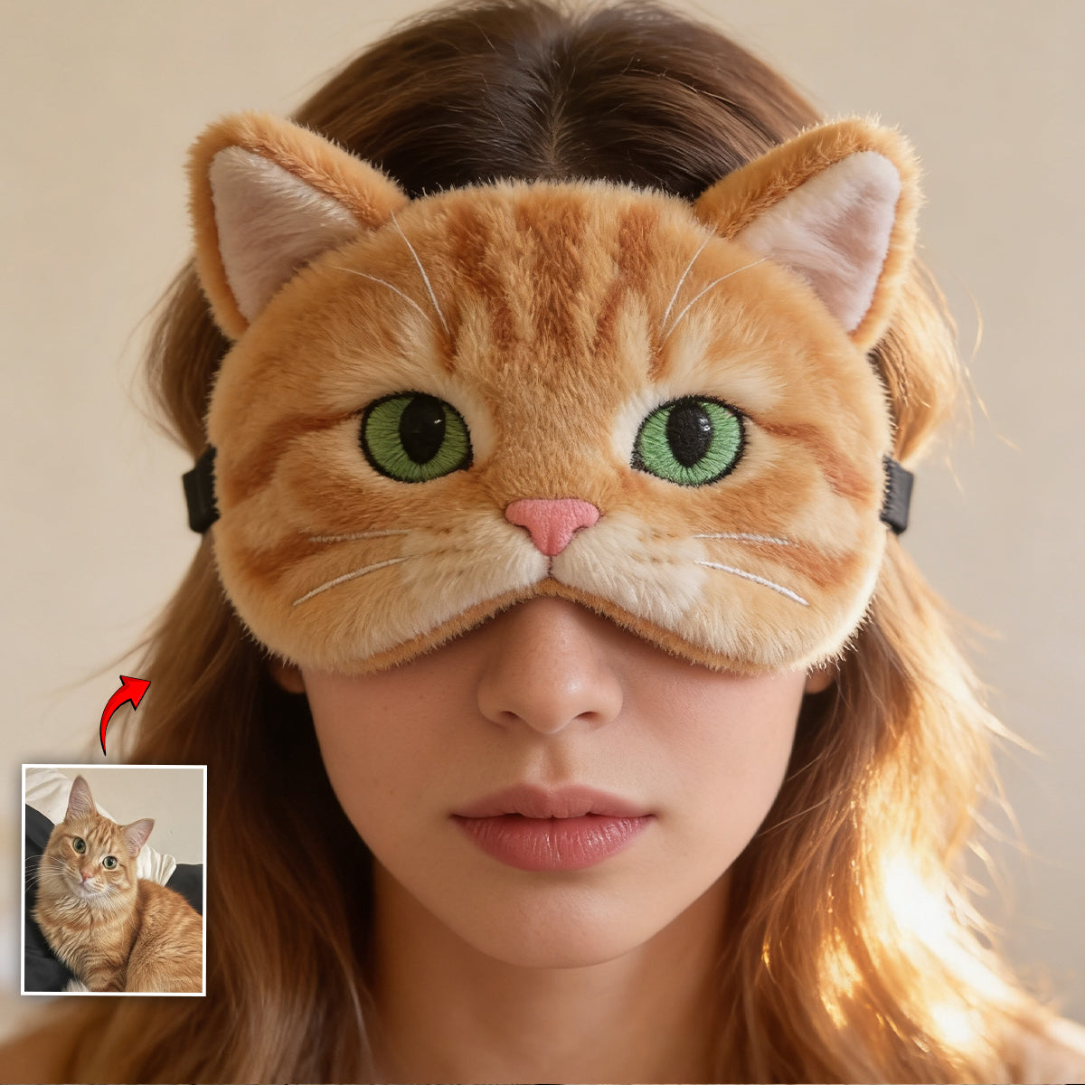 Happy Hours - Personalized Cat Cooling Sleep Mask