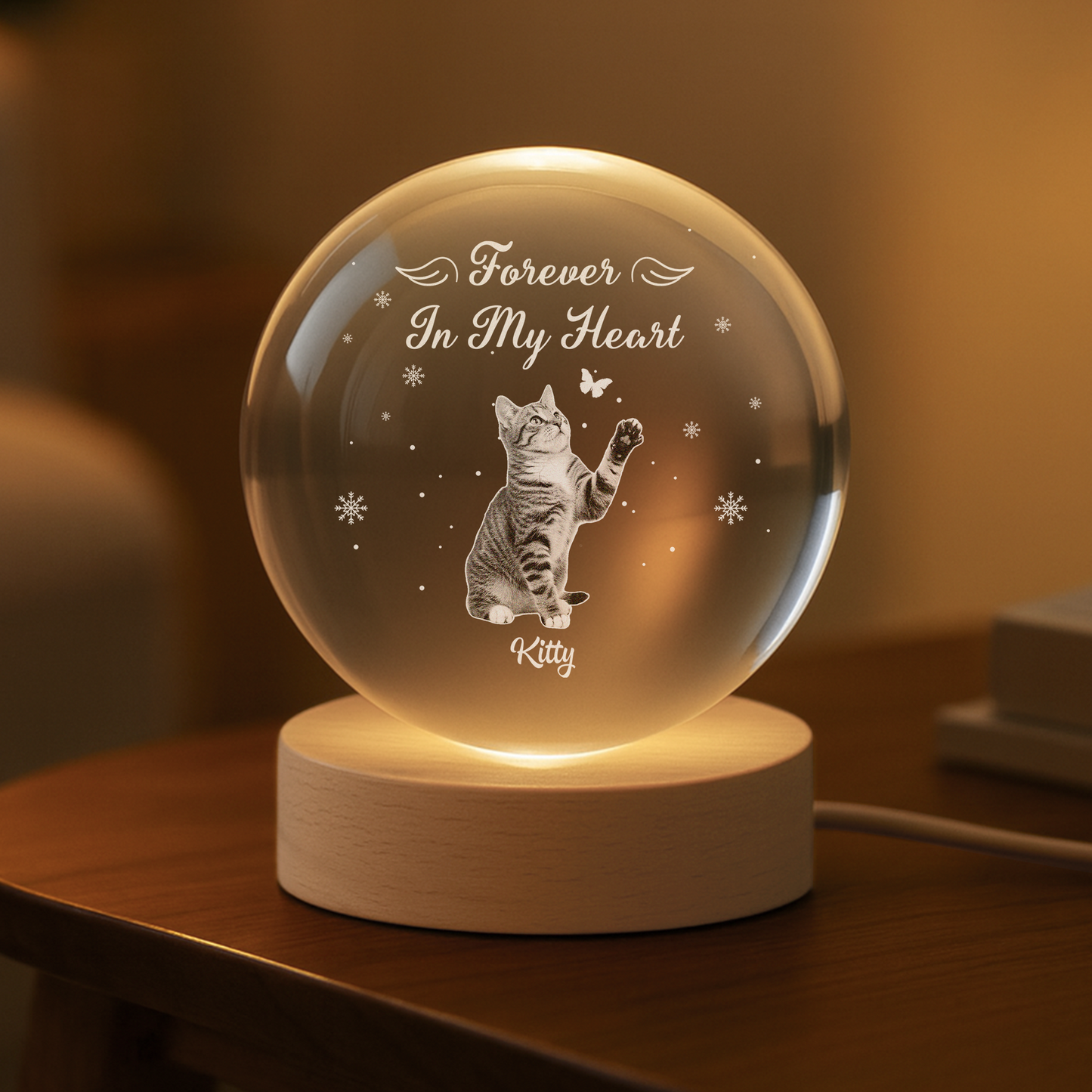 Personalized Globe Lamp with Photo – I'm Always With You Tribute Light, Unique Memorial Gift for Grandma & Grandkids