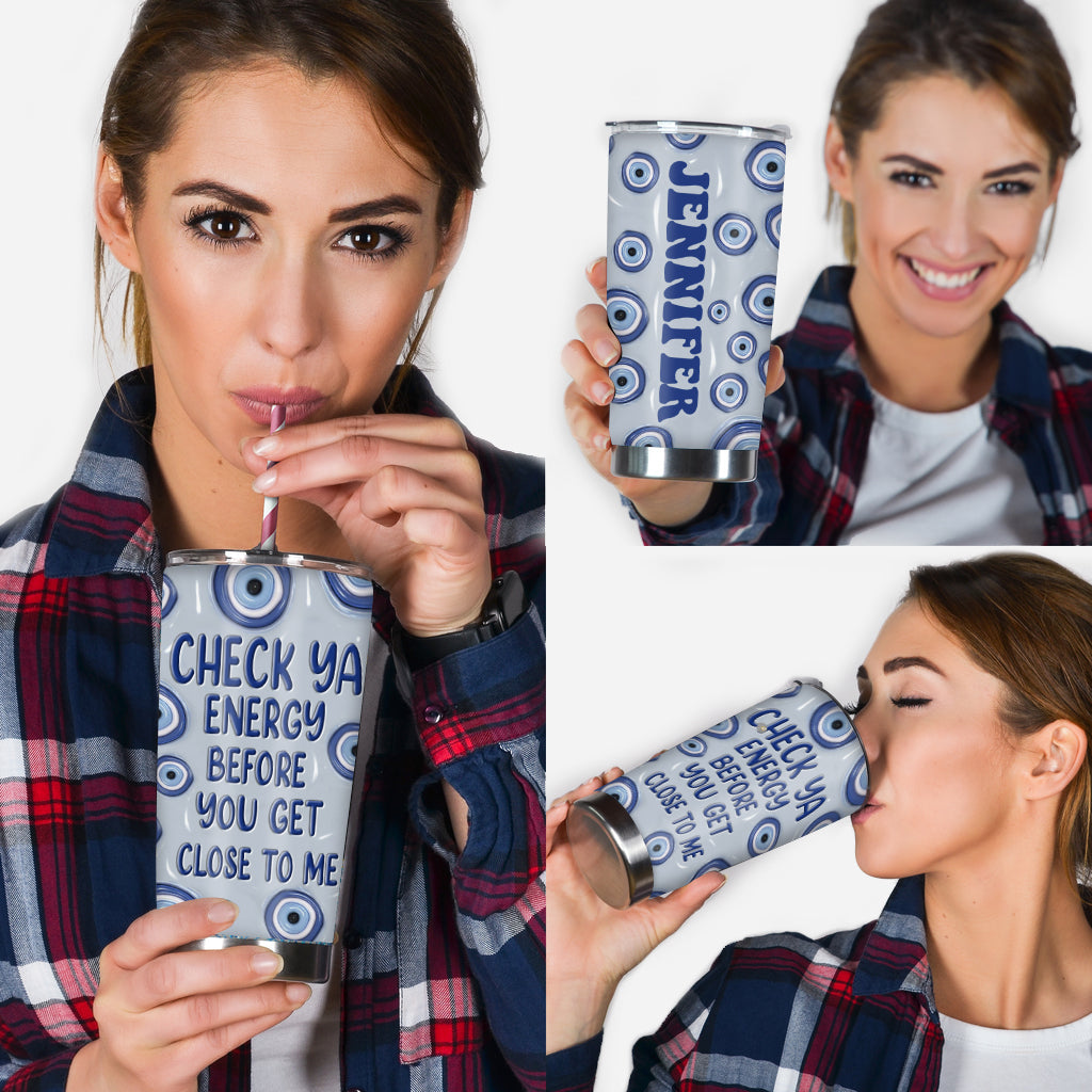 Check Ya Energy - Personalized Witch Tumbler
