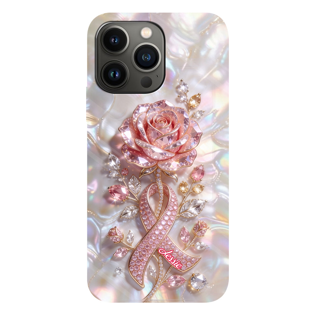 Faith Hope Love - Personalized Breast Cancer Awareness Full Print Phone Case