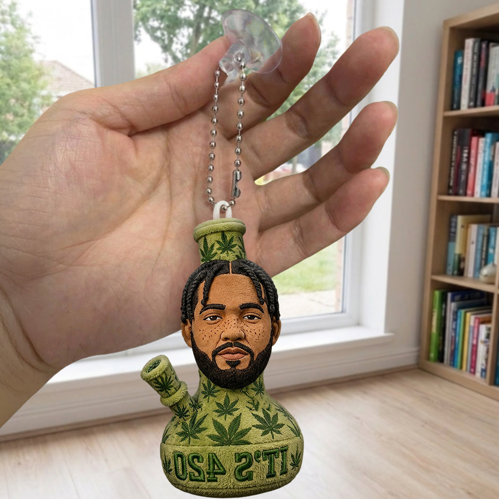 Any Photo Funny 420 Gift - Personalized Weed Plush Keychain