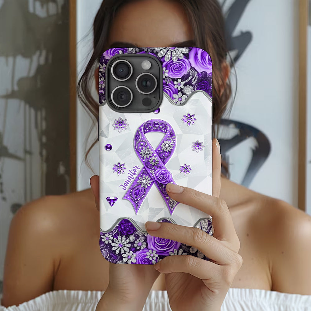 Cancer Awareness - Personalized Pancreatic Cancer Awareness Full Print Phone Case