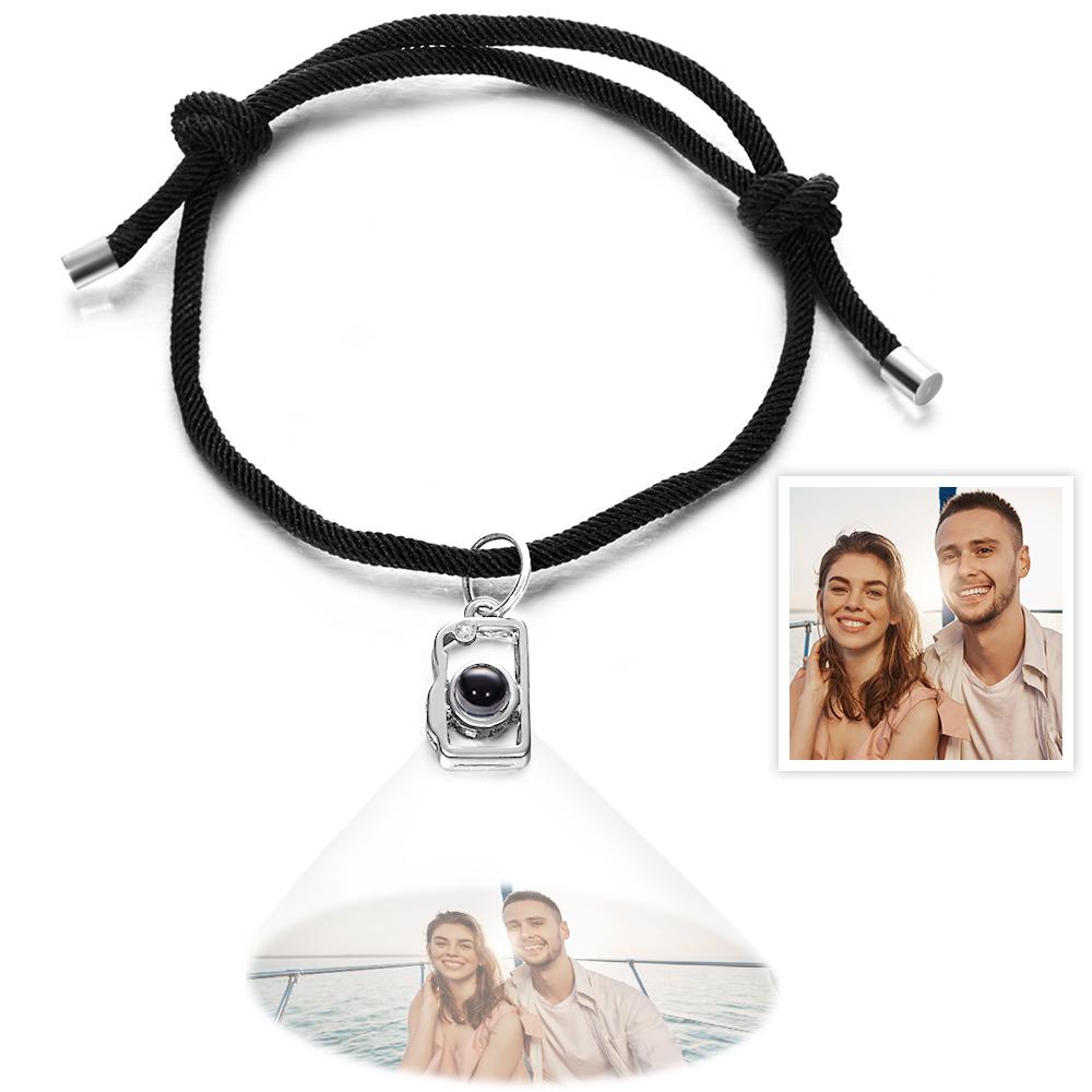 Camera Custom Projection Photo Charm - Personalized Projection Photo Bracelet