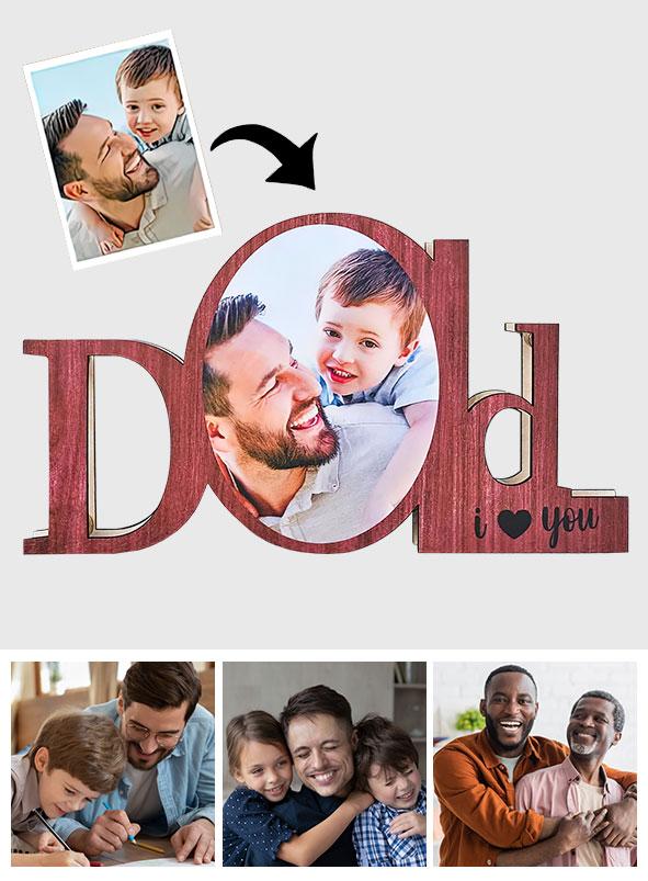 Custom Photo Dad Lamp - Personalized Father Lamp